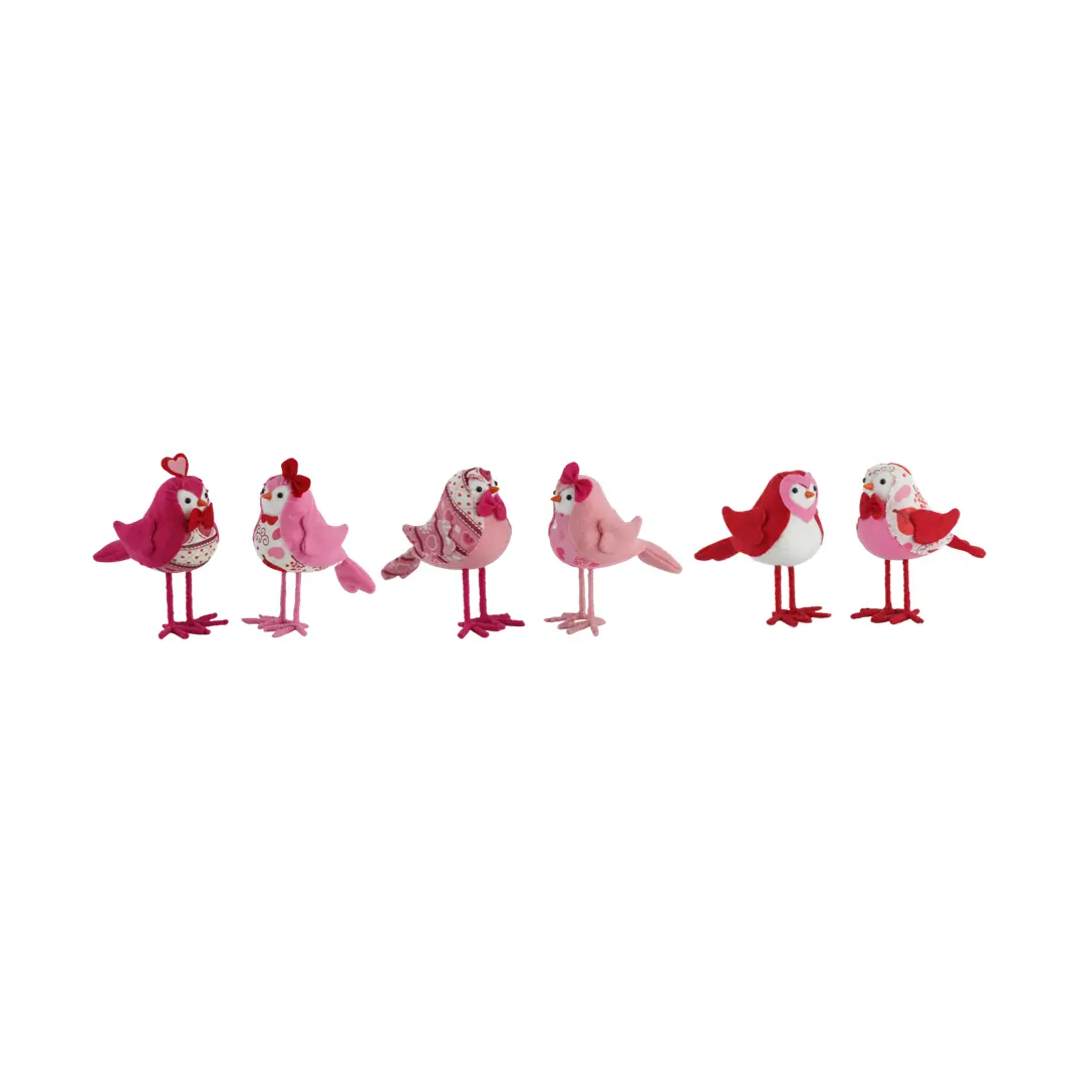 Qixiang craft: Romantic Valentine's Day, stirring powder feather bird ornaments fluttering!