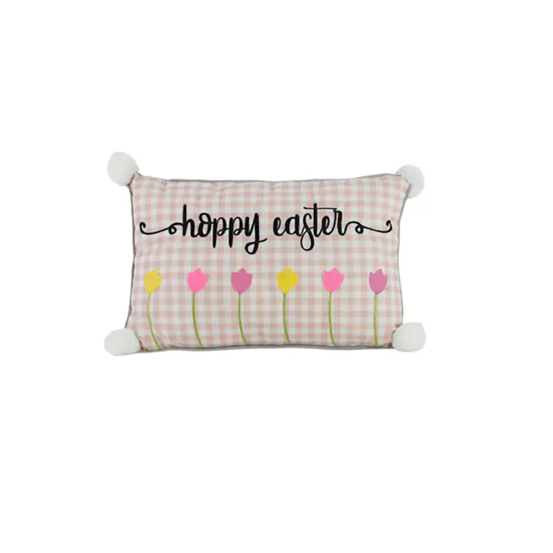 Qixiang Gift Easter throw pillow embroidered lovely pattern