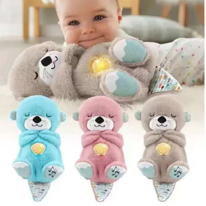 Qixiang Gift: Cute baby sleeping artifact, will breathe sloth plush doll attack