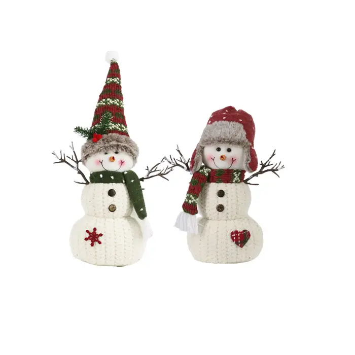 Christmas High quality Christmas decorations Snowman with earplugs Santa hat